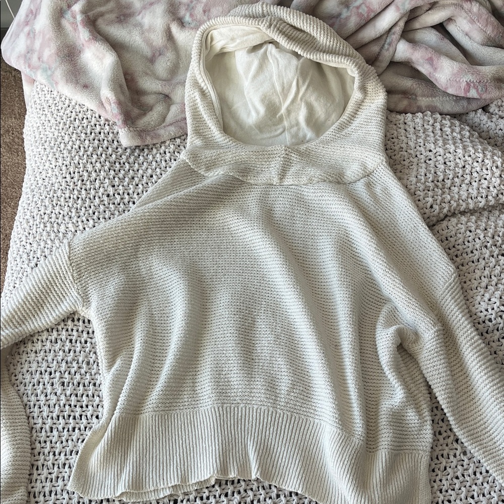 All in Motion Cream Hooded Sweater